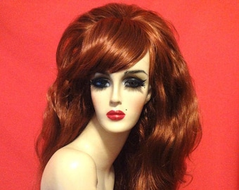 PEG BUNDY WIG: Beehive Wig with Bangs, 1960s Wig, 80s Wig, Costume Wig, Drag Queen Wig, Heat Resistant Wig, Custom, Made to Order Styled Wig