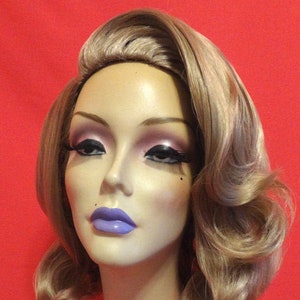GRACE KELLY 1950s Old Hollywood Styled Costume Wig, Made to Order