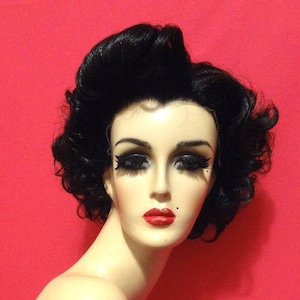 ELIZABETH TAYLOR WIG: Lace Front Wig, 1950s Wig, 1960s Wig, Costume Wig, Drag Queen Wig, Heat Resistant Wig, Custom Made to Order Styled Wig