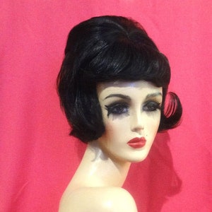DIANA ROSS WIG: Beehive Wig with Bangs, 1960s Wig, Motown Costume Wig, Drag Queen Wig, Heat Resistant Wig, Custom, Made to Order, Styled Wig