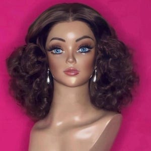 HEDY LAMARR-pruik: Lace Front pruik, jaren 1930 pruik, jaren 1940 Hollywood-pruik, kostuumpruik, flapperpruik, drag queen-pruik, op maat, op bestelling gemaakt, gestileerde pruik