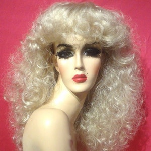 STEVIE NICKS WIG: Feather Bangs Wig, 1970s Wig, 1980s Wig, Costume Wig, Drag Queen Wig, Heat Resistant Wig, Custom Made to Order, Styled Wig