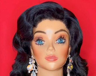 DITA VON TEESE 1940s Old Hollywood Styled Costume Wig, Lace Front, Made to Order