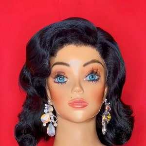DITA VON TEESE Wig: Lace Front Wig, 1940s Wig, Costume Wig, Drag Queen Wig, Long, Wavy, Heat Resistant Wig, Custom, Made to Order Styled Wig