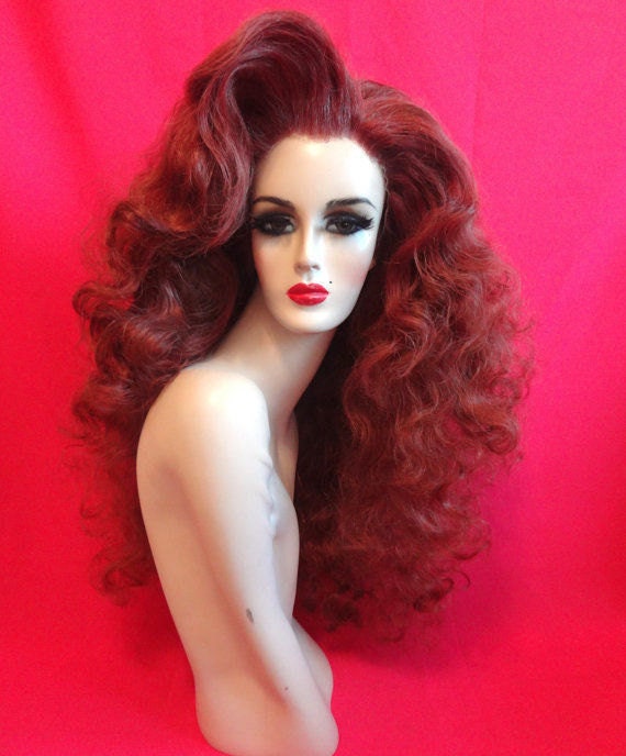 RITA HAYWORTH WIG: Lace Front Wig, 1940s Wig, Costume Wig, Drag Queen Wig,  Long, Wavy, Heat Resistant Wig, Custom, Made to Order, Styled Wig 
