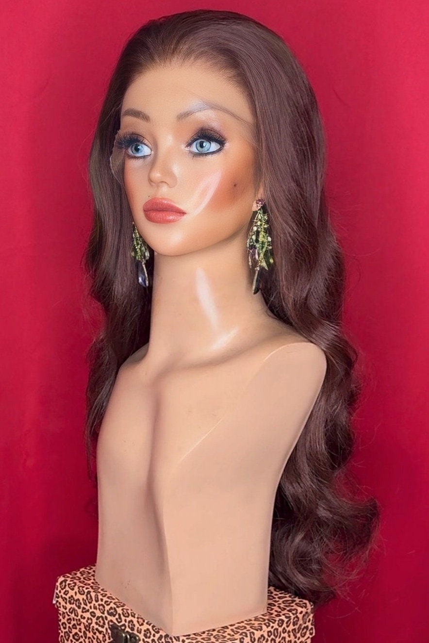 ヘアーマネキンcustom！ 美容師 ヘアアレンジ マネキン アップウィッグ ダークブラウン 日本髪