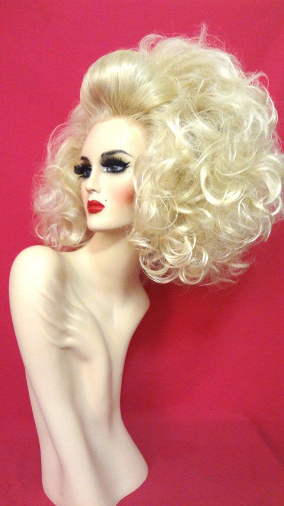 RUPAUL BEEHIVE WIG Lace Front Drag Queen Wig Platinum Blonde Etsy