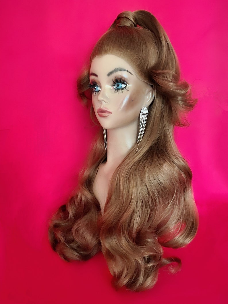 JENNIFER LOPEZ WIG Lace Front Drag Queen Wig High Ponytail ...