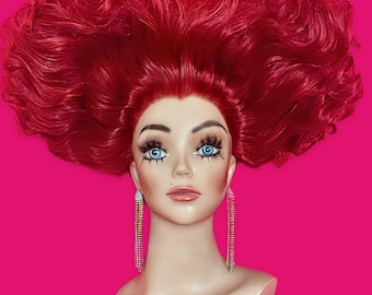 QUEEN OF HEARTS Alice in Wonderland Signature Sculpted Lace Front Wig — Made to Order
