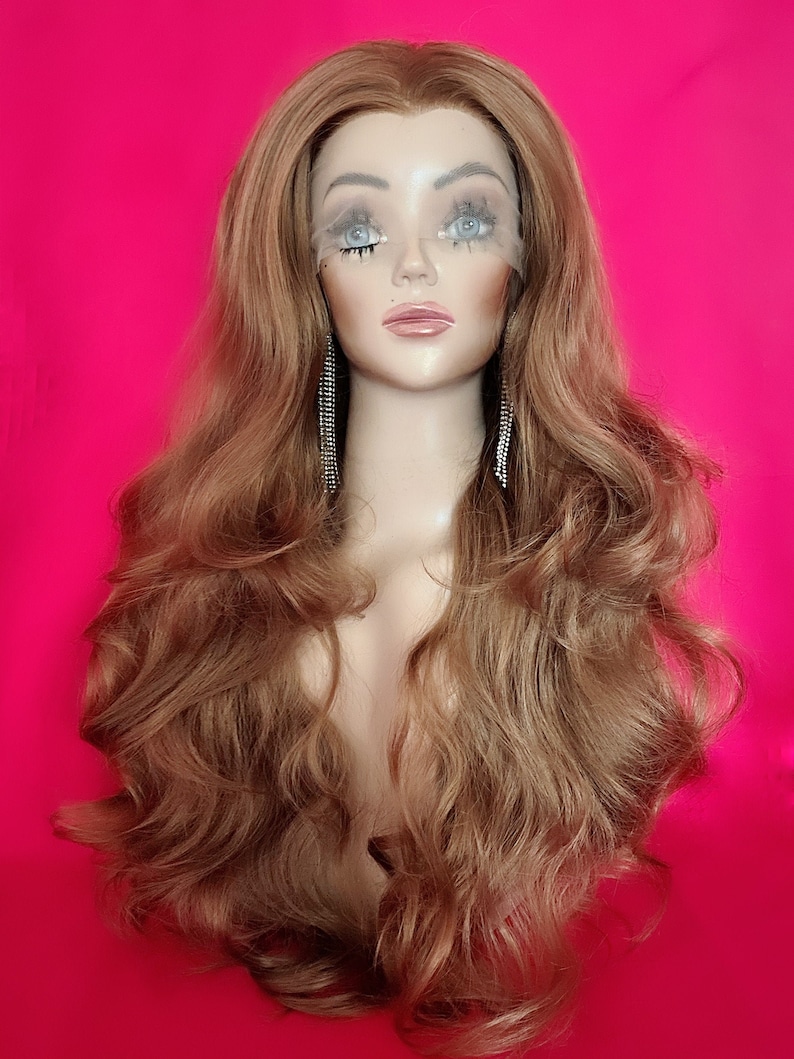 BEYONCE WIG Lace Front Drag Queen Wig Dark Blond Deep Side Etsy