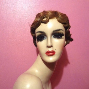 MARCEL WAVE-pruik: lace front pruik, jaren 1920 flapper pruik, kostuumpruik, drag queen-pruik, golvende hittebestendige pruik, op maat, op bestelling gemaakt, gestileerde pruik