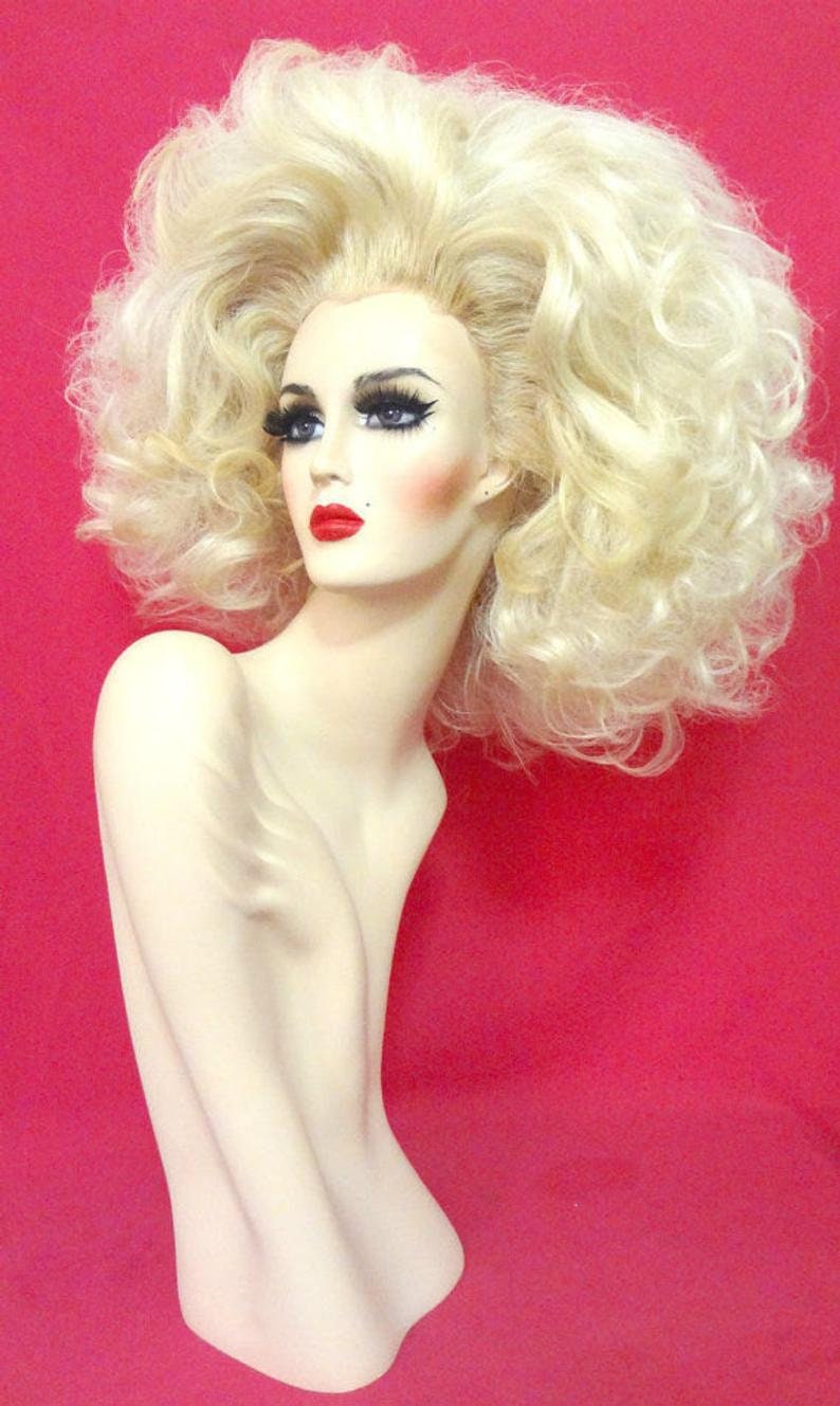 RUPAUL Lady GAGA WIG Lace Front Drag Queen Double Stack Wig Etsy