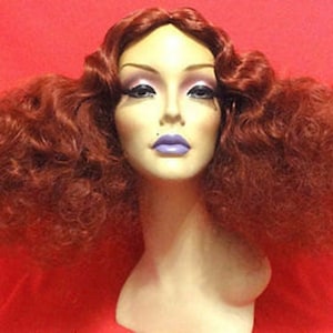 ROCKY HORROR MAGENTA 1970s Styled Character Costume Wig, Made to Order