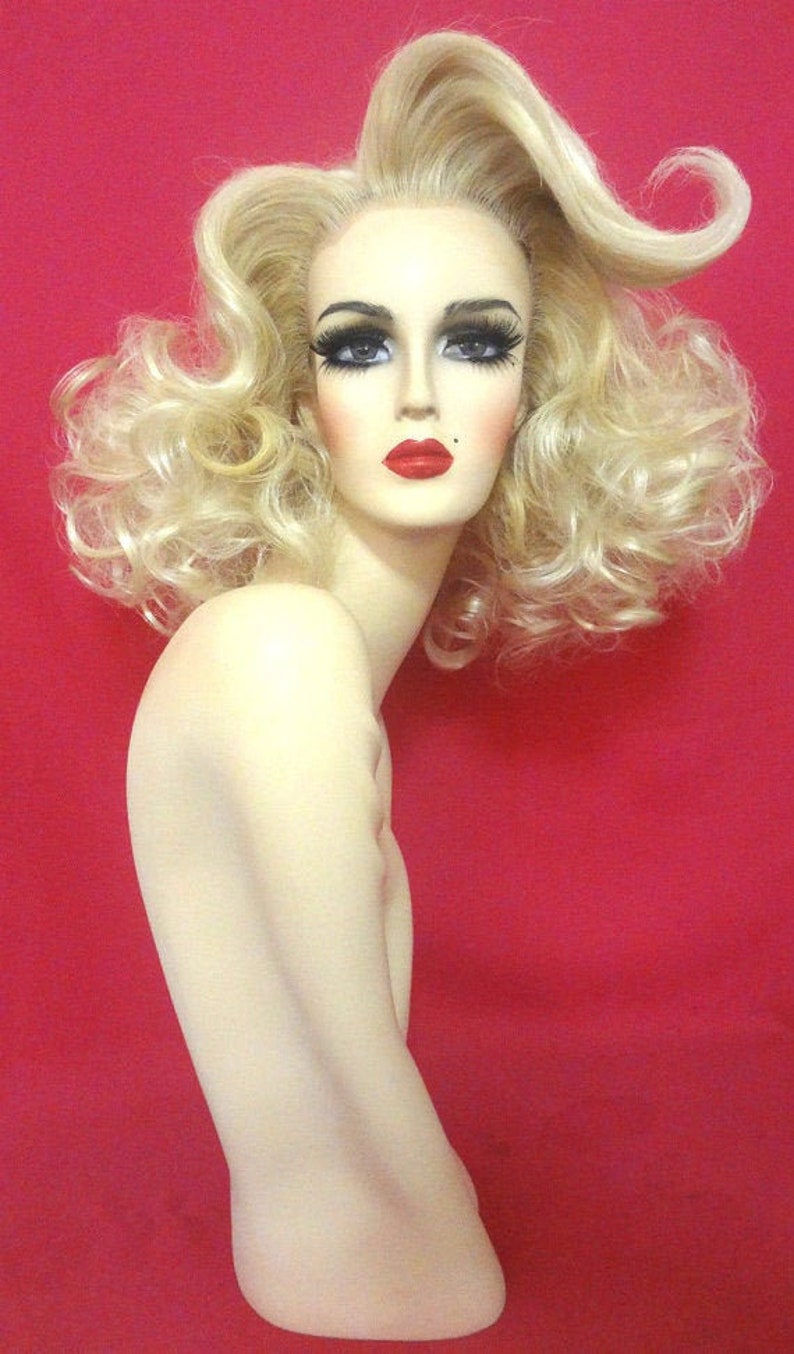 AMANDA LEPORE WIG Lace Front Drag Queen Wig Platinum Blonde Etsy