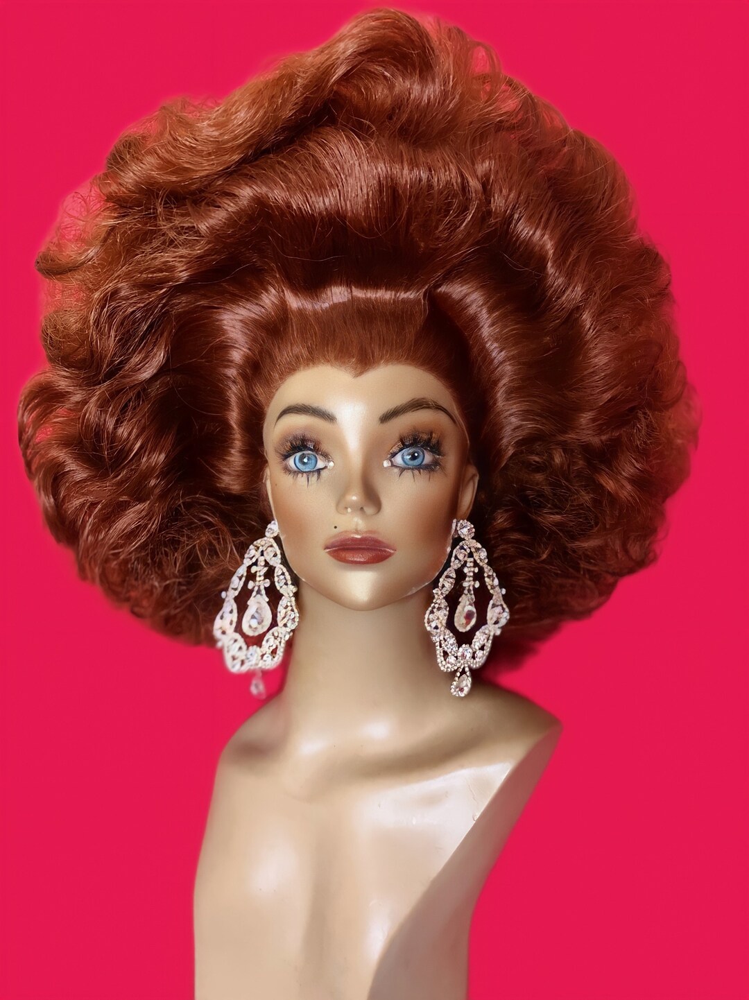RUPAUL DRAG WIG Lace Front Drag Queen Wig Auburn Cooper Henna Etsy