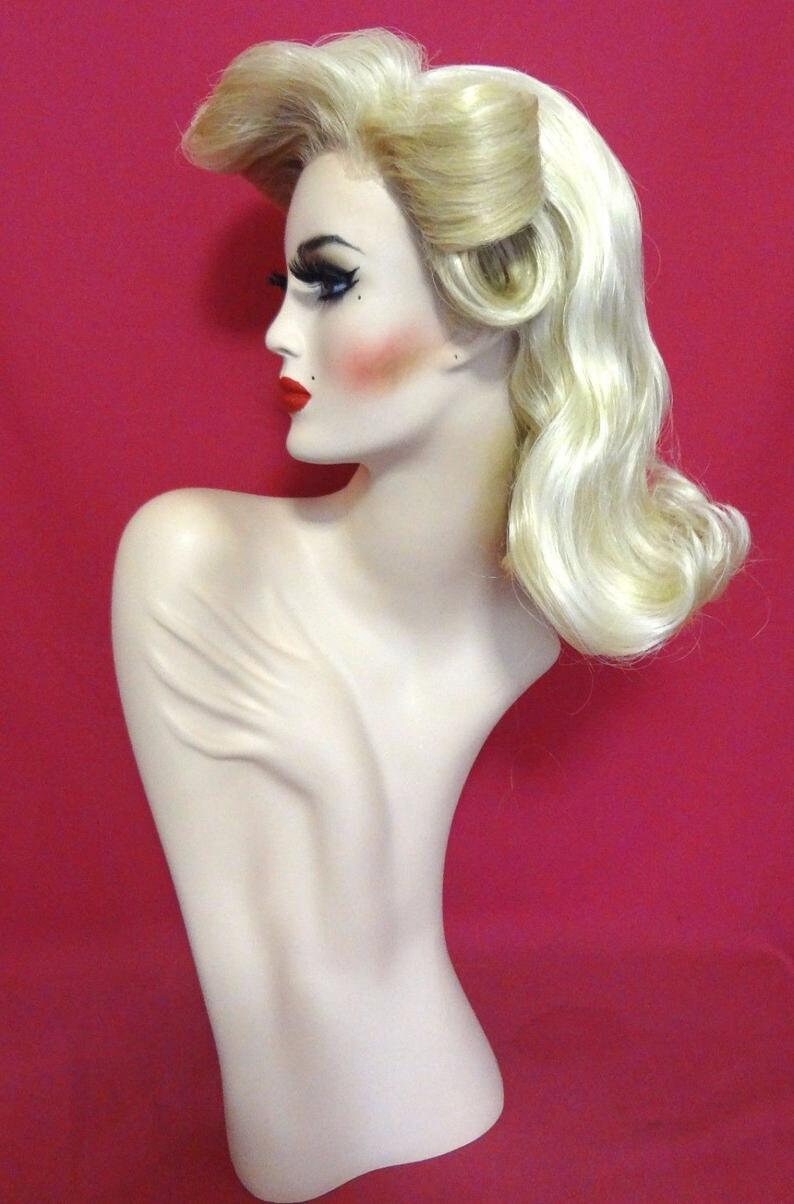 VICTORY ROLLS WIG Lace Front Drag Queen Wig Gwen Stefani ...
