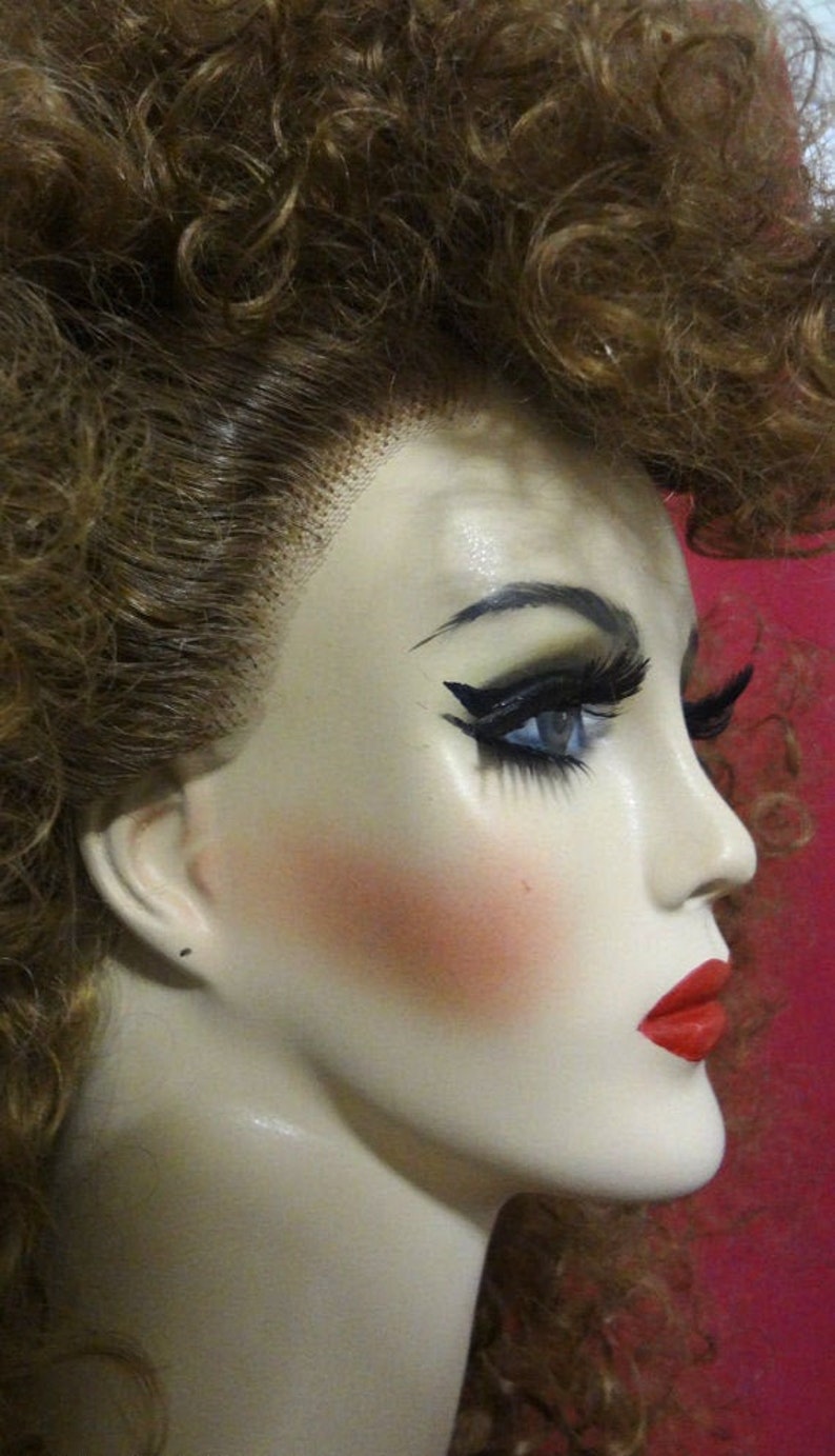 WHITNEY HOUSTON WIG Lace Front Drag Queen Wig Big 1980s Curly Etsy