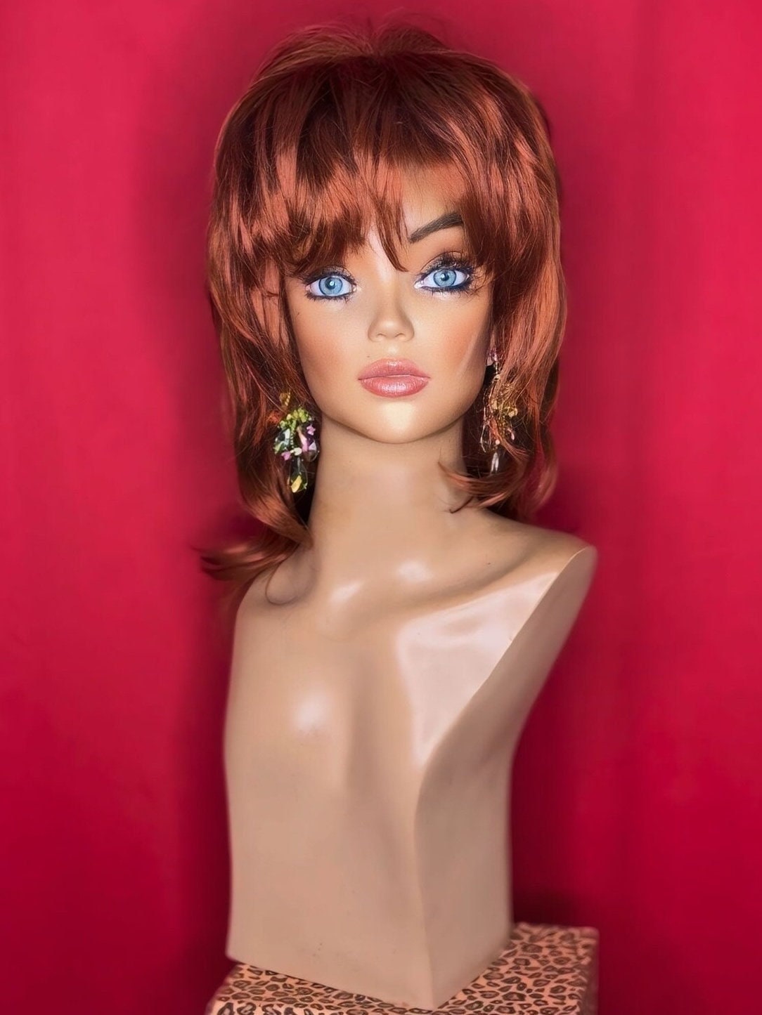 Red Mullet Wig
