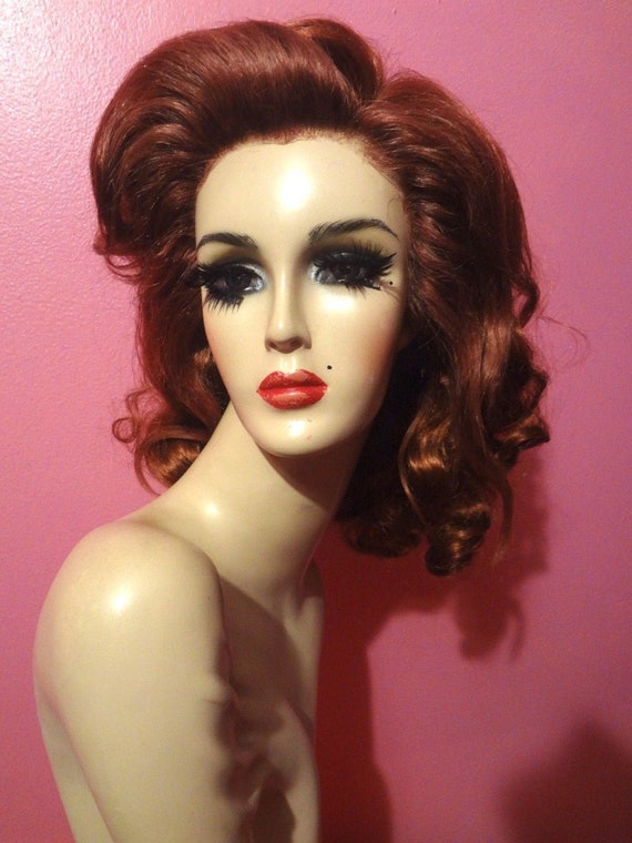 KATHERINE HEPBURN WIG Lace Front Drag Queen Wig Auburn Red 1930s 1940s Curly Wavy Black Brown Blonde White Pinup Retro Vintage Costume Party Etsy Canada
