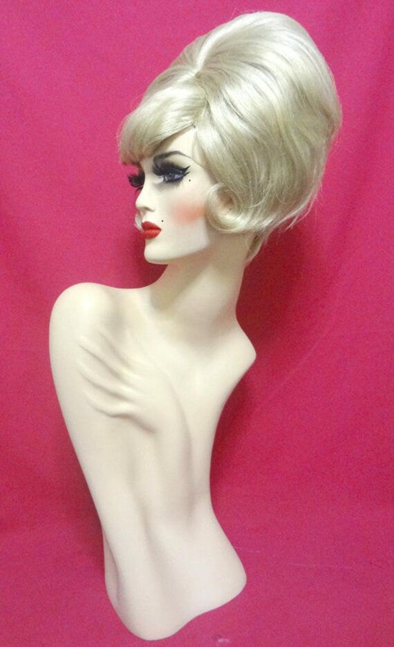 DUSTY SPRINGFIELD WIG Drag Queen Wig Beehive Medium Natural Ash Blonde Fringe Fashion 60s Black Brown Auburn White Pinup Retro Costume Party Etsy Canada