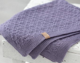 Modèle de tricot, jeté de couverture en tricot, modèle afghan tricoté simple