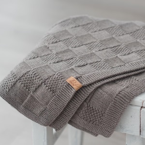 Baby Blanket Knitting Pattern, Easy Baby Blanket Pattern in English