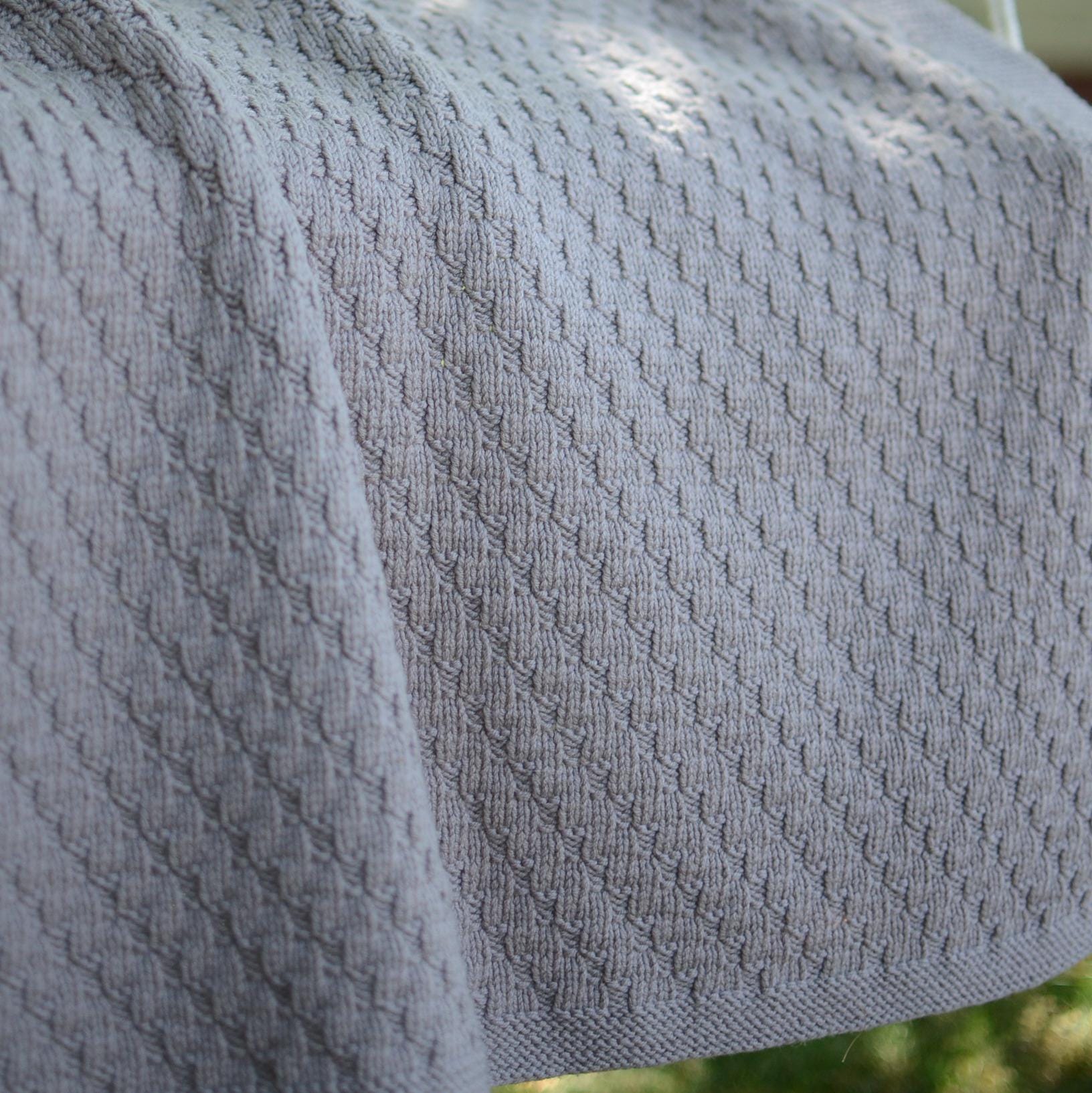 Easy Knit and Purl Baby Blanket Knitting Pattern – Beginner-friendly ...