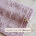 Heart to Heart Baby Blanket Knitting Pattern – Easy & Quick Knit Blanket in EN DE FR