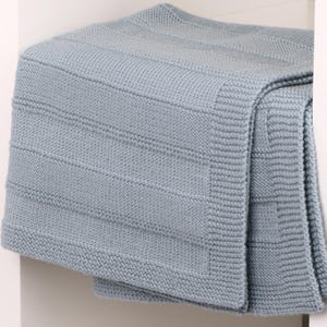 Łatwy wzór na dziergany kocyk dla dziecka – Wzór dla początkujących – Prosty, nowoczesny kocyk – Pobierz natychmiast – ANG, DE, FR