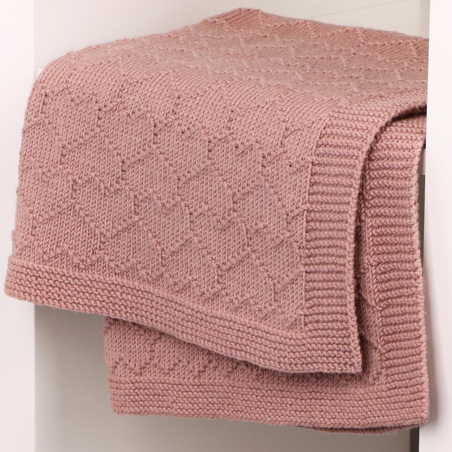 Heart Baby Blanket Knitting Pattern – Newborn Knit Throw Tutorial for ...