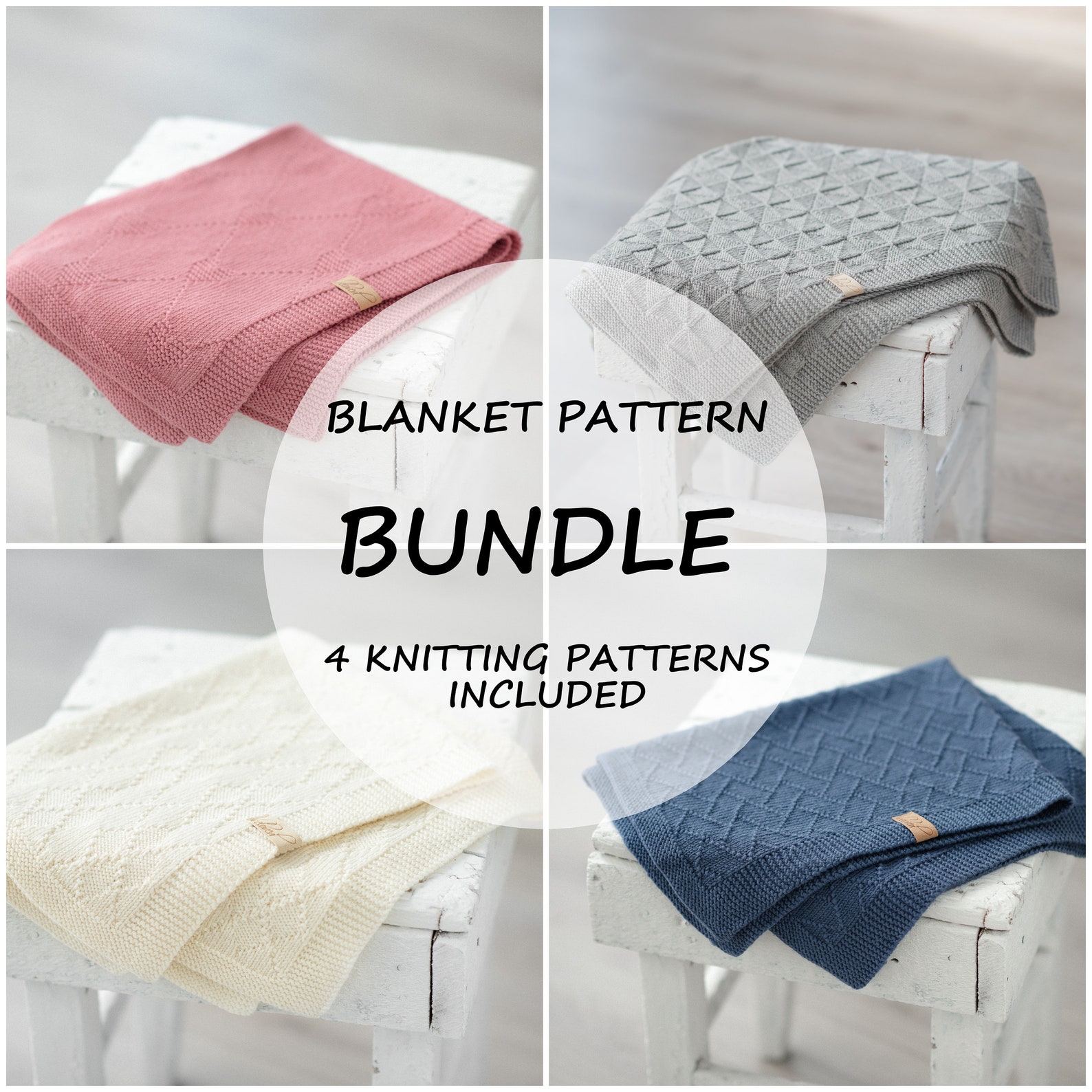 Blanket Knitting Patterns Knit Blanket Patterns Etsy