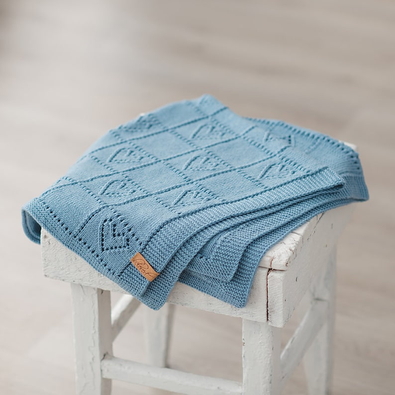 Best Knitted Blanket Patterns Collection of FOUR Blanket Etsy