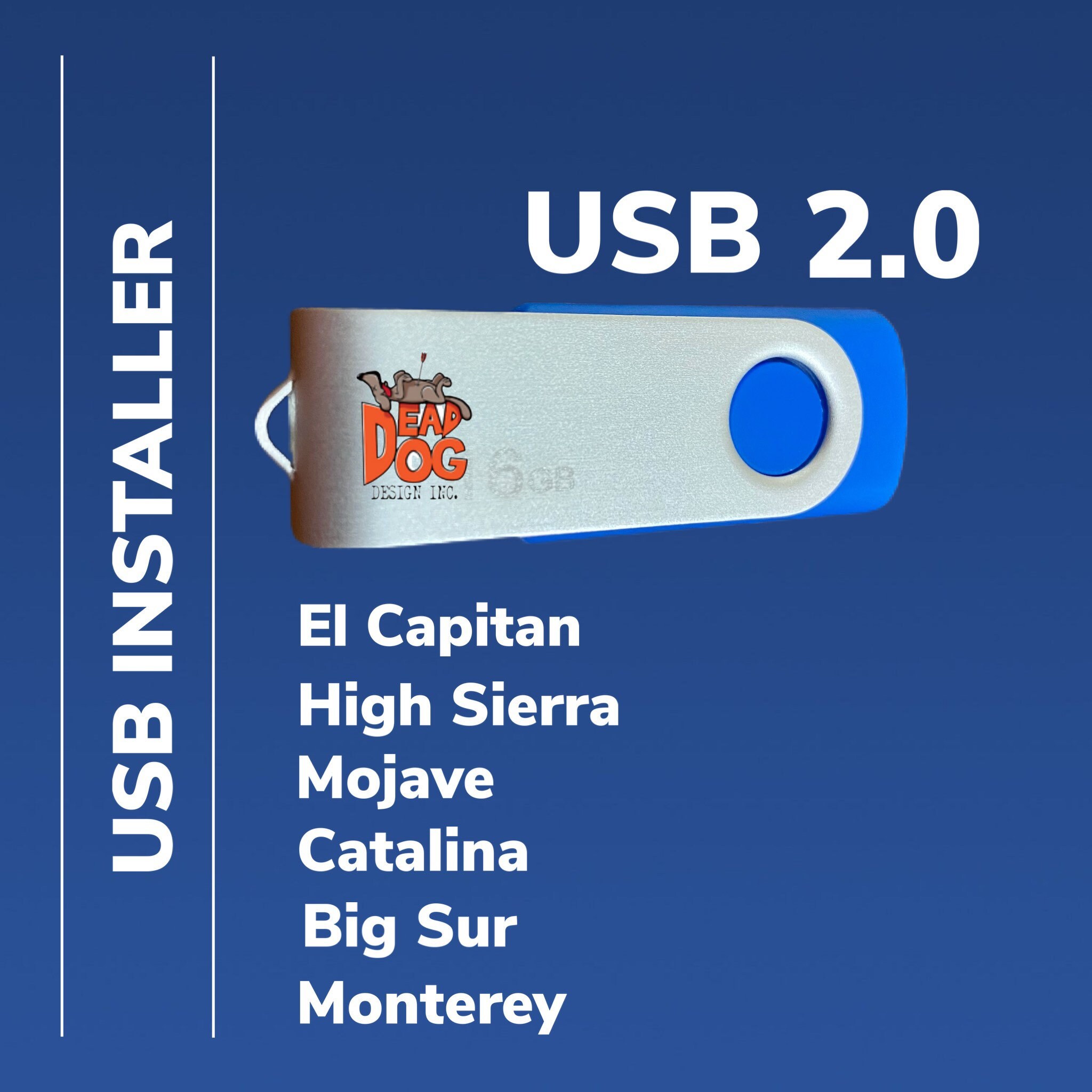 maniac Regenachtig Aardappelen Mac USB 2.0 Installer Mac OS X Bootable Mojave High Sierra El - Etsy