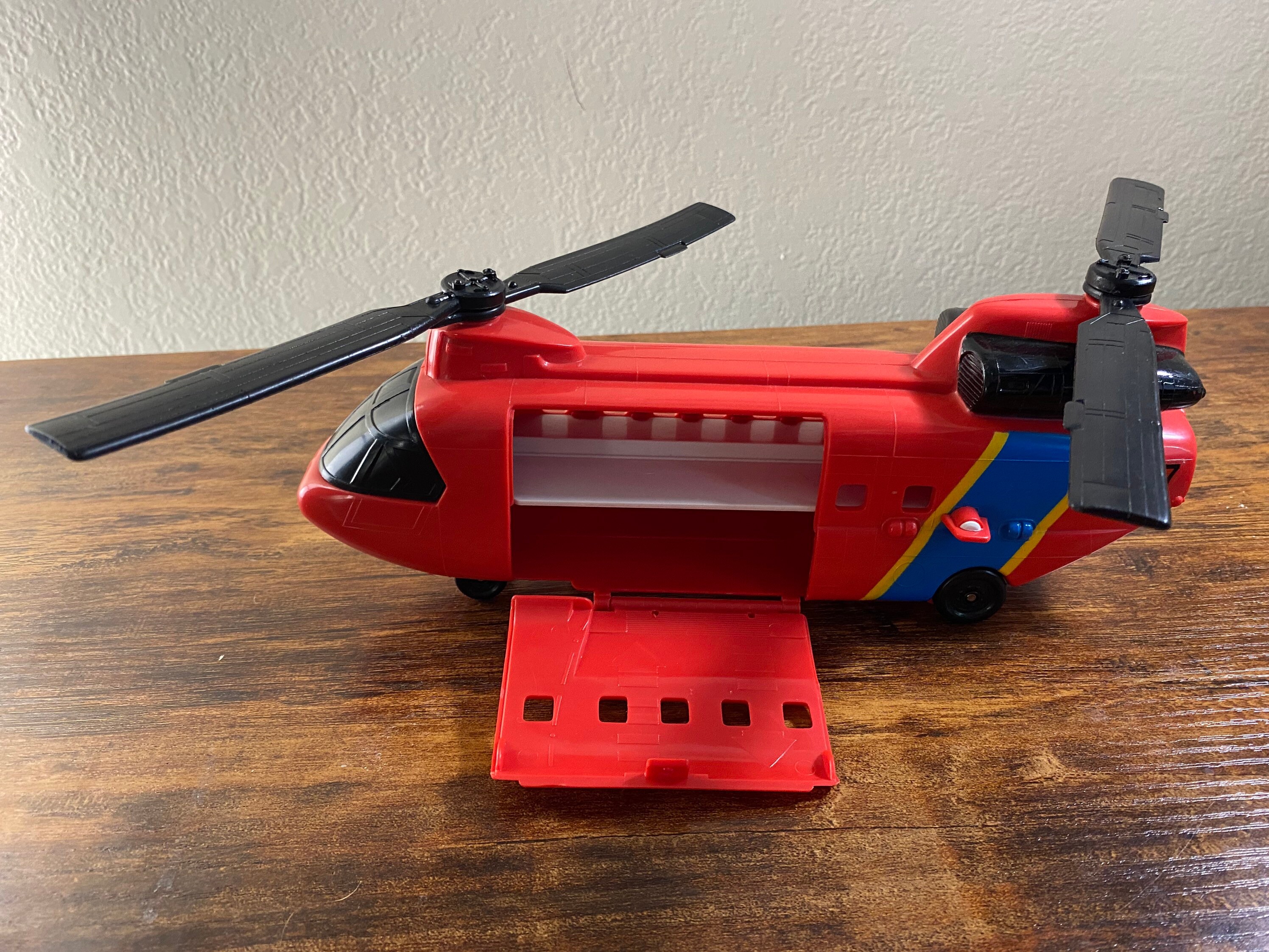 Micro Machines U897 Red Cargo Helicopter Vintage 1989 Galoob Etsy