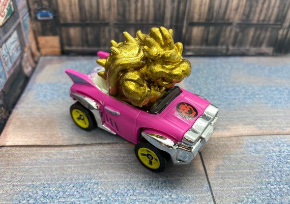 Gold Bowser Hot Wheels Mario Kart Standard Kart Custom Etsy