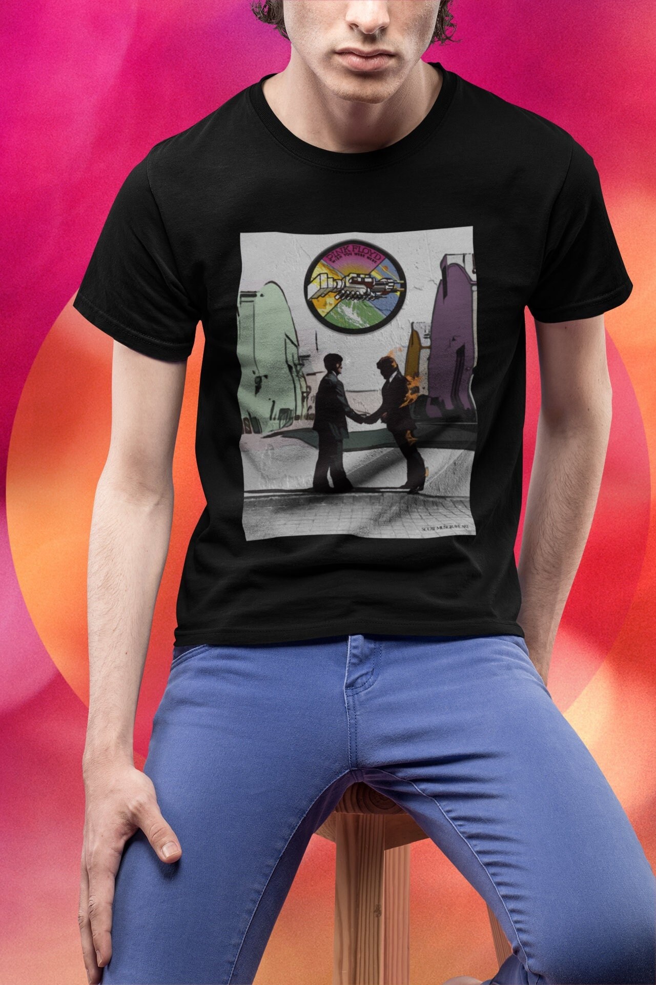 PINK FLOYD WISH YOUR WERE HERE バンドTシャツ-
