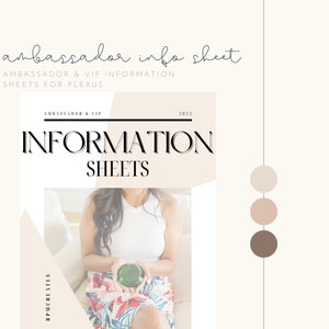 Simple Plexus Ambassador Information Sheet