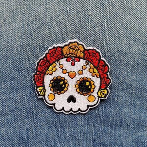 Lady Candy Skull Patch / Stryk-på-överföring