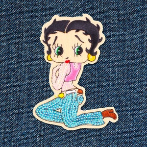 Betty Boop with sequins Patch