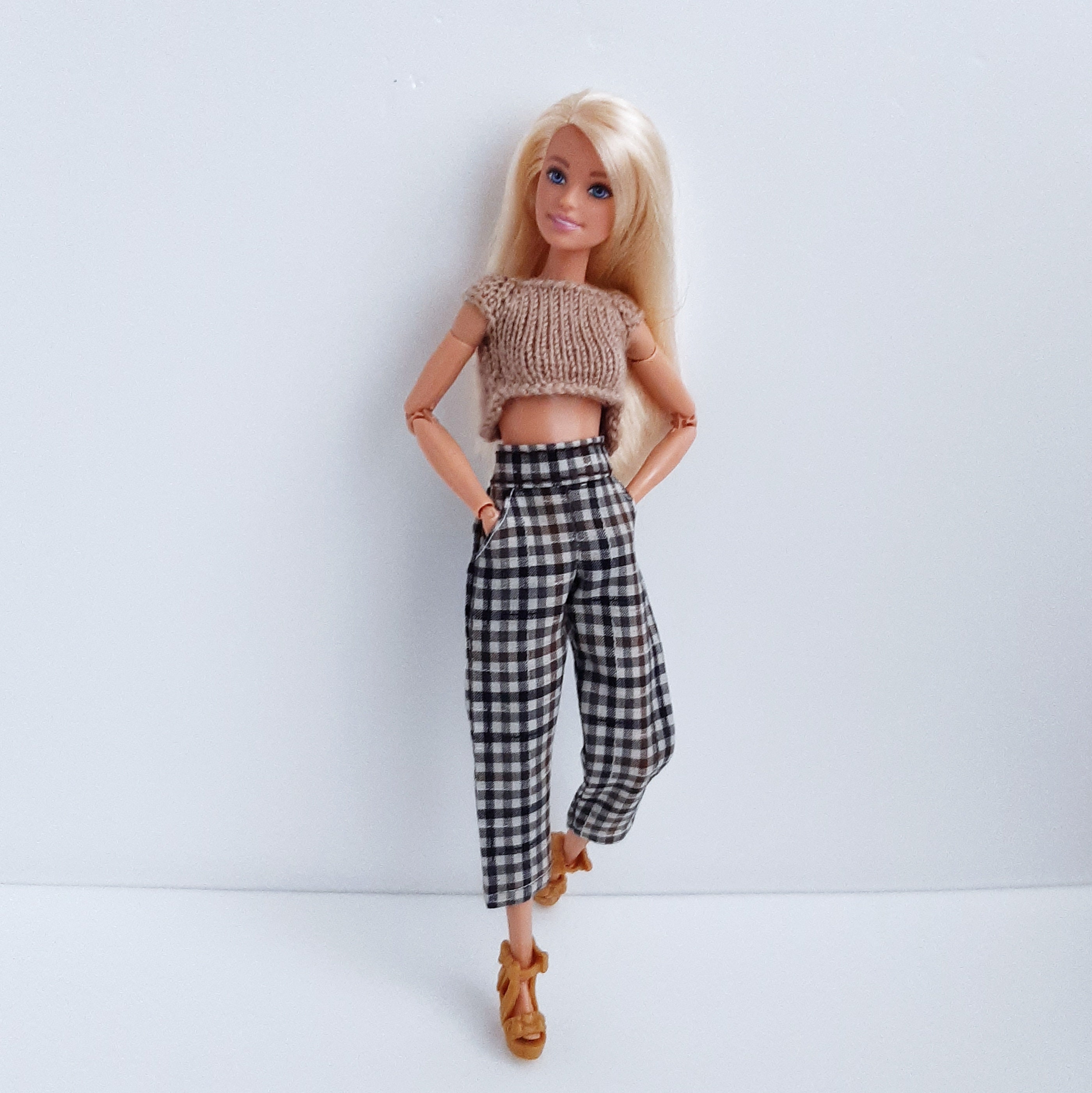 Barbie Clothes Barbie Pants Barbie Trousers Checkered Etsy
