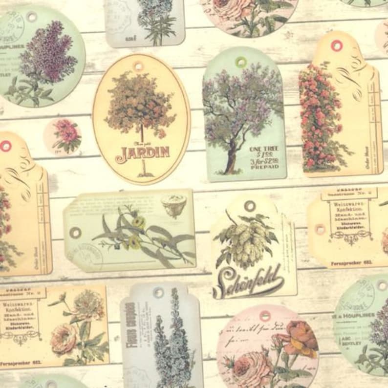 Decorative Paper- Wrapping Paper 6 Sheets Craft Paper : Garden Gift Wrap