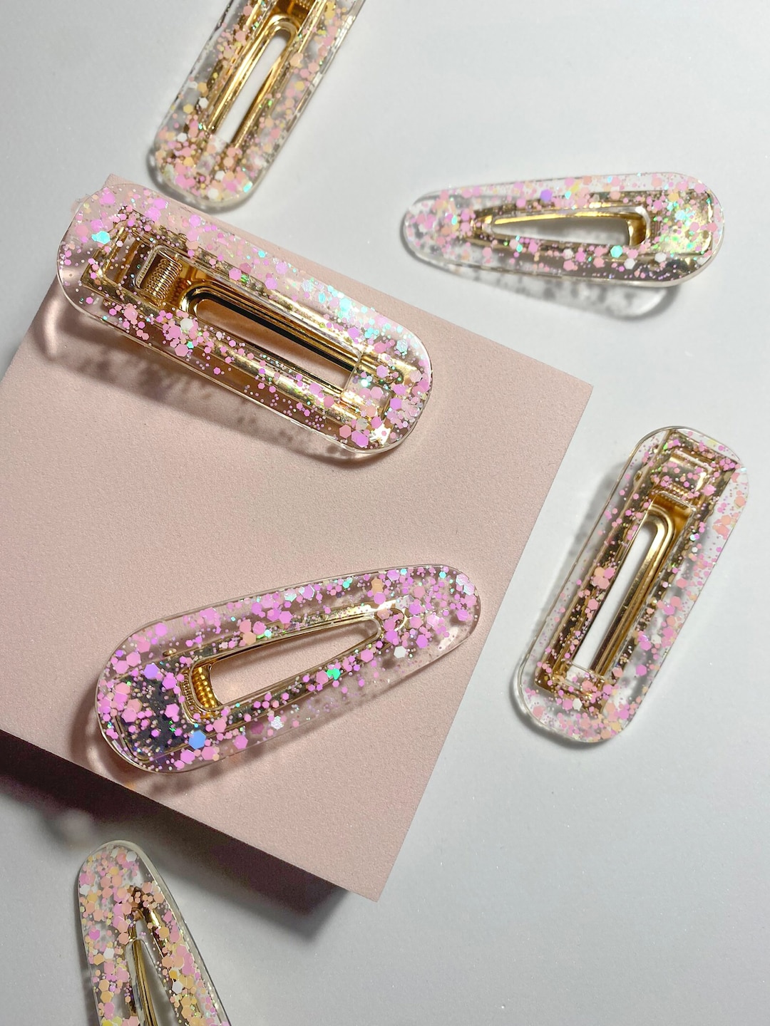 CLIP / SPARKLING Hair Clips, Sparkly Hair Clip, Gold Girl Hair Clips