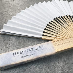 WEDDING / VENTAGLI personalizzati per matrimoni ed eventi, regali nuziali, bomboniere, regali di ringraziamento, ventaglio con nome e data