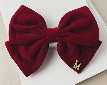 BOW / CUSTOM LETTER Hair bow, bow for women, personalized hair accessory, custom name, gift for her