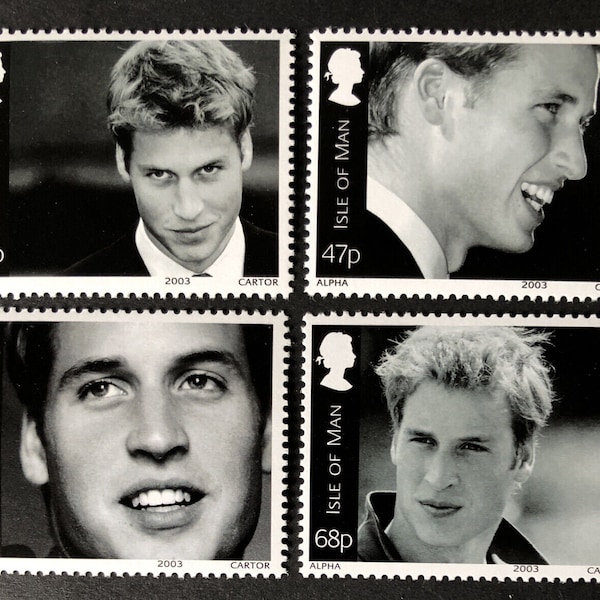 Isle of Man 2003 Prince William set of 4 MNH