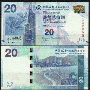 Hong Kong 2014 HSBC Twenty Dollars Note UNC