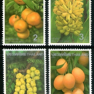 Thailand 1993 Tropical Fruits set of 4 MNH