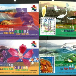 Hong Kong 2000 Visit Hong Kong 2001 Stamp Exhibition Sheetlets Series 1 to 4 Complete MNH