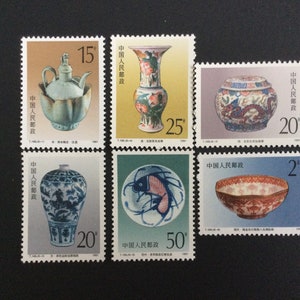 China 1991 Jingdezhen Chinaware set of 6 mnh
