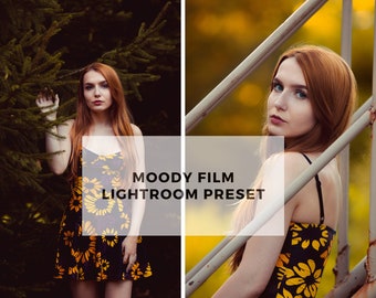 Moody Film Preset for Outdoor Nature Portraits - Lightroom Desktop